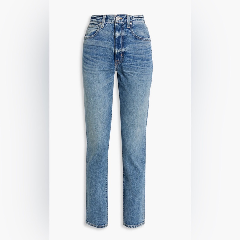 SLVRLAKE Women's Straight Leg Jeans in Light Blue Wash